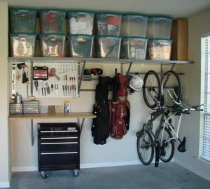 Organized garage design from Eby's Drafting and Design